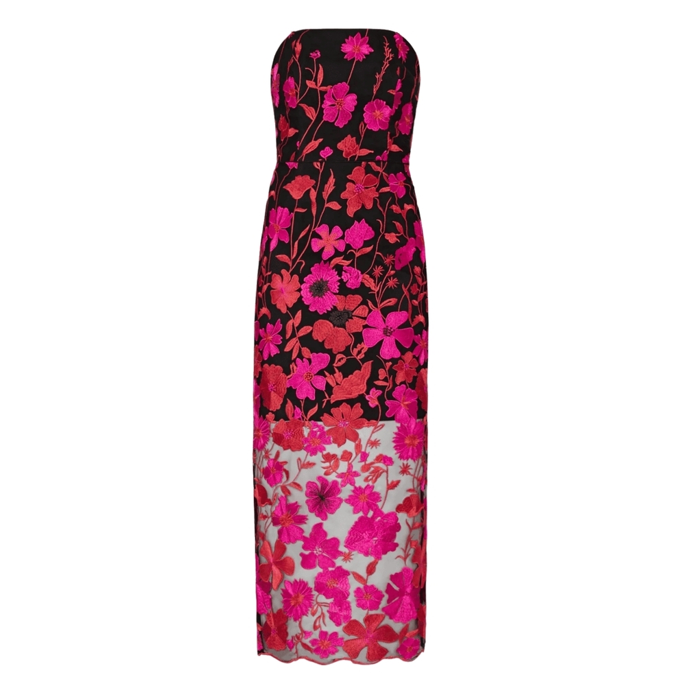 MILLY Kait Floral Embroidered Dres